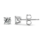 0.25 CTW Round Lab-Grown Diamond Stud Earrings in 14K Gold Over Sterling Silver (F Color, VS Clarity)