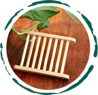 Bamboo Soap Bar Dish. Eco-Friendly