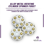 Metal Alloy Rotating Cylinder Spinner Fidget