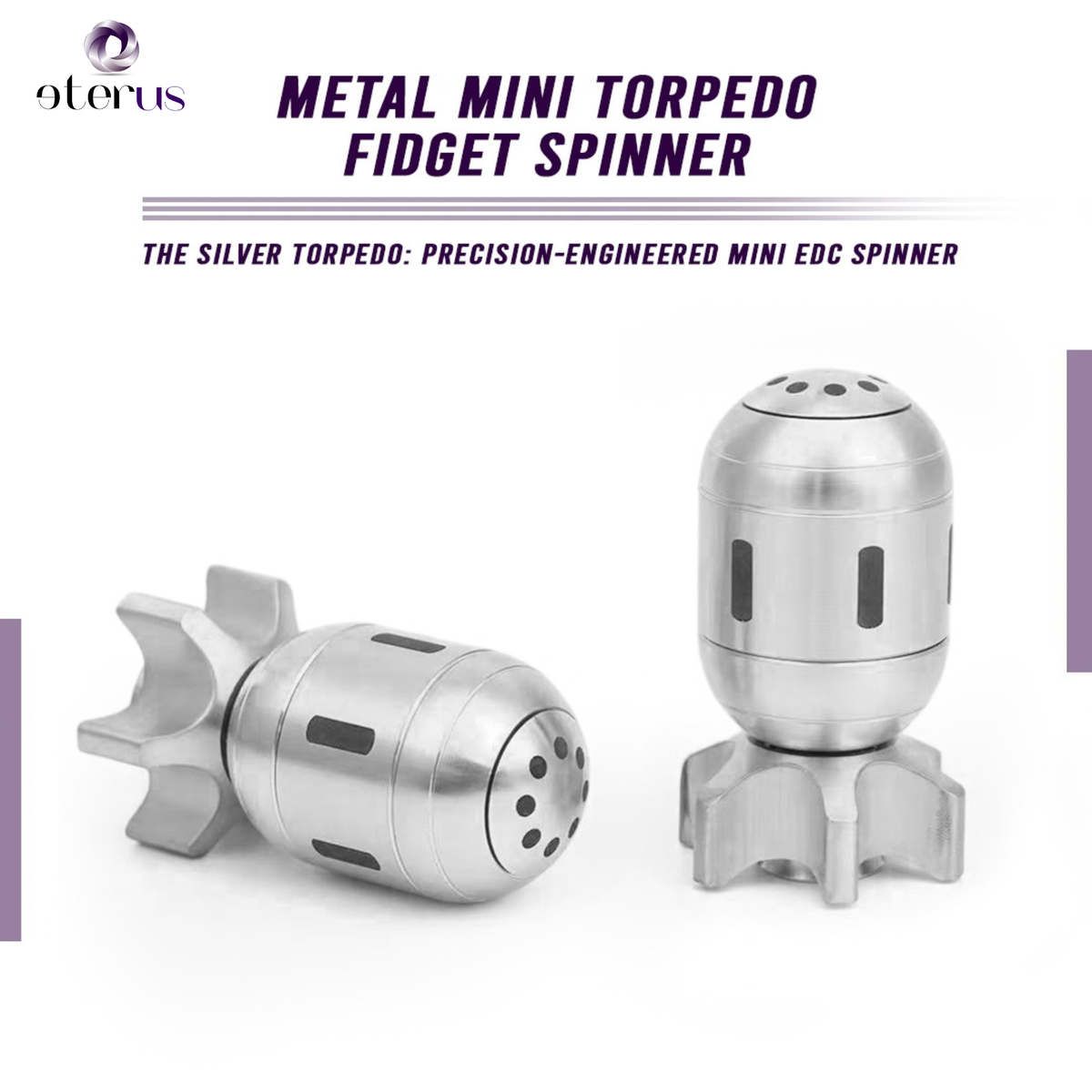 Metal Mini Torpedo Fidget Spinner