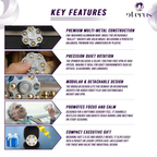Metal Alloy Rotating Cylinder Spinner Fidget