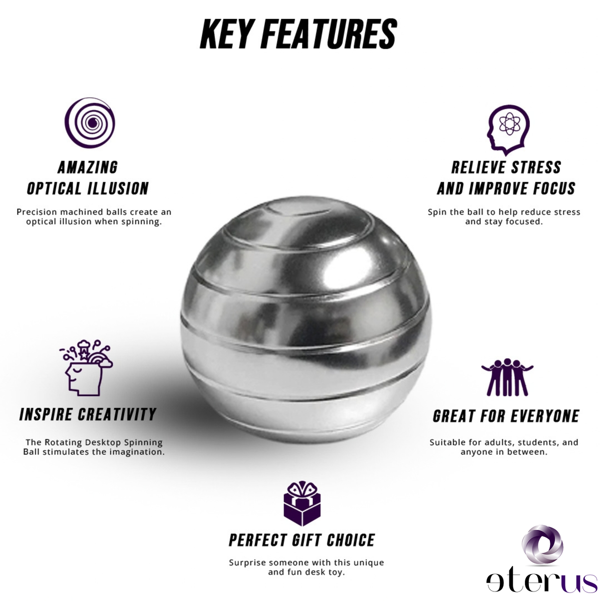 Rotating Desktop Spinning Ball