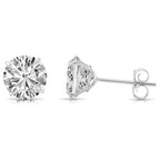 2.00 CTW AGI Certified Lab-Grown Diamond Stud Earrings in Solid 14K Gold – E Color, VS Clarity