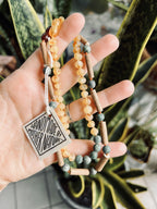 Hazelwood + Turquoise Jasper Necklace