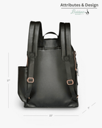 The Daphne Diaper Bag - Onyx