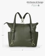 The Lillian Diaper Bag - Palmetto