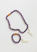 Pure Gemstone + Amethyst || Anklet or Bracelet