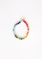 Natural Gemstone Bracelet + 14k Gold Filled Toggle : Key West