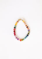 Natural Gemstone Bracelet + 14k Gold Filled Toggle : Gold Rush