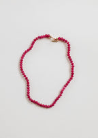 Pink Jade + 14k Gold Filled Toggle || Gemstone Necklace