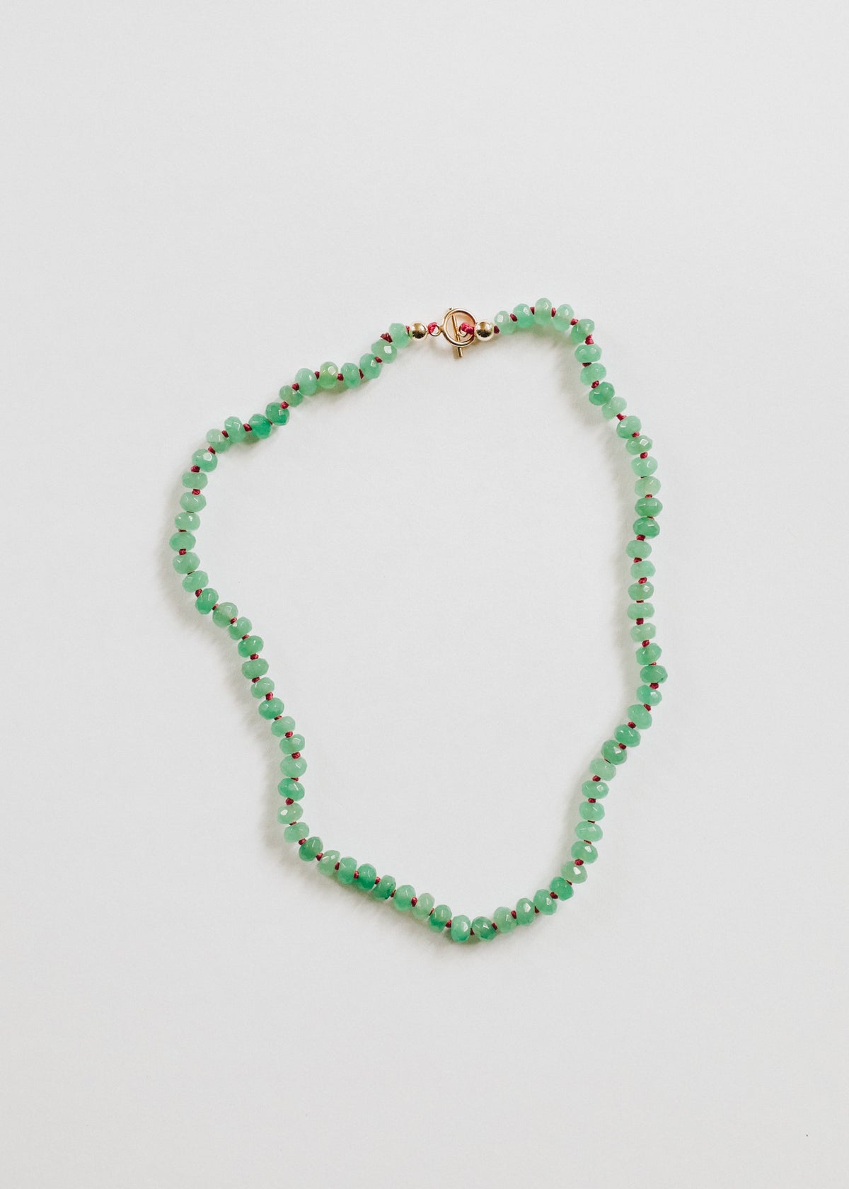 Natural Aventurine + 14k Gold Filled Toggle || Gemstone Necklace