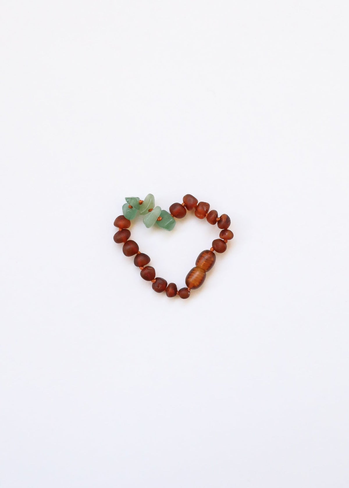 Raw Cognac Baltic Amber + Raw Aventurine || Anklet or Bracelet