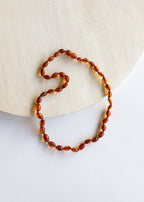 Polished Cognac Baltic Amber || Classic || Necklace
