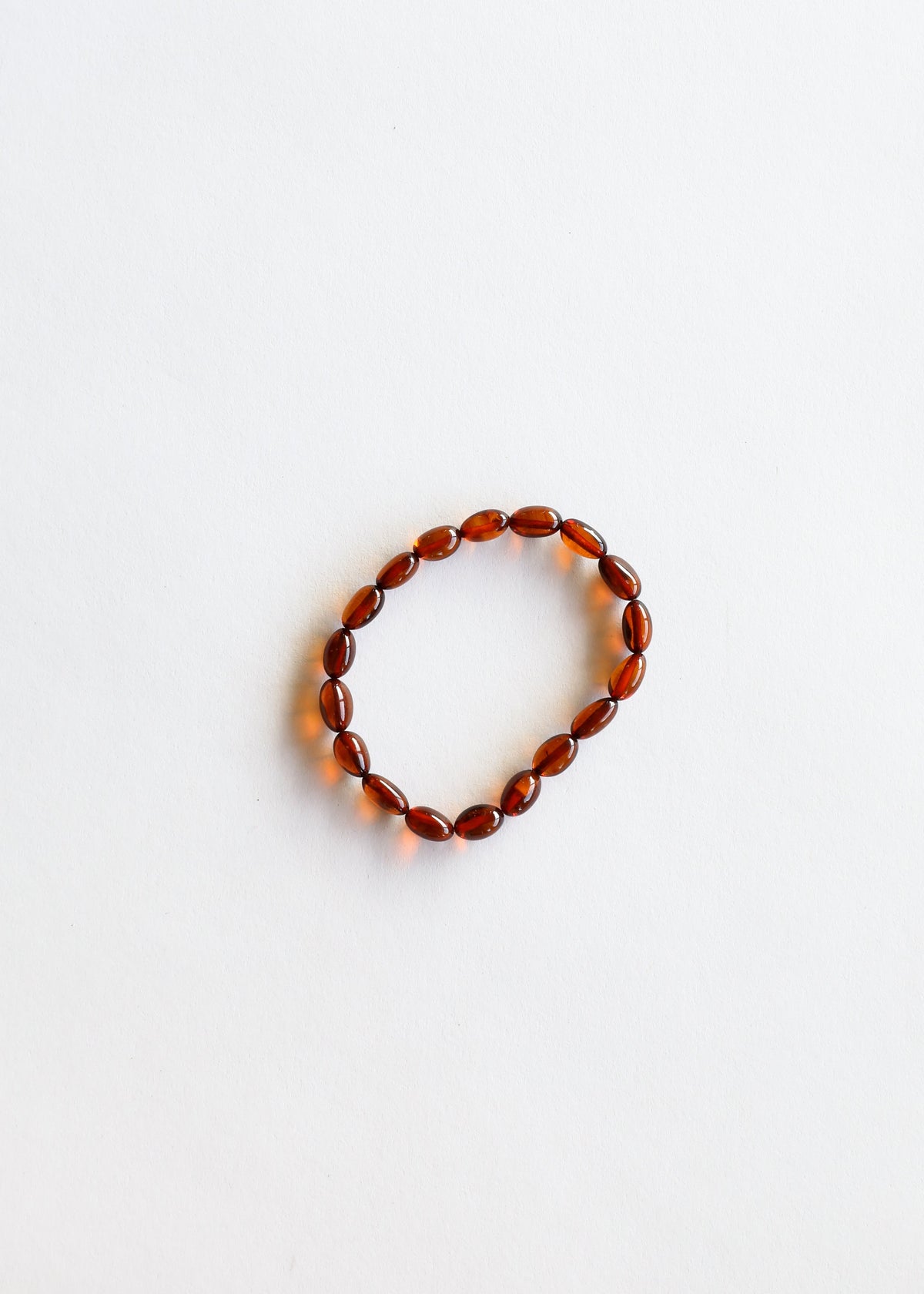 Polished Cognac Baltic Amber || Classic || Bracelet or Anklet