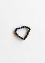 Raw Black Baltic Sea Amber || Bracelet Set