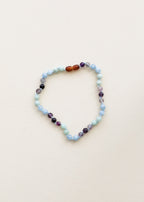 Amethyst + Amazonite + Aquamarine || Gemstone Bracelet