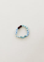 Amazonite + Aquamarine + Fluorite || Gemstone Anklet or Bracelet