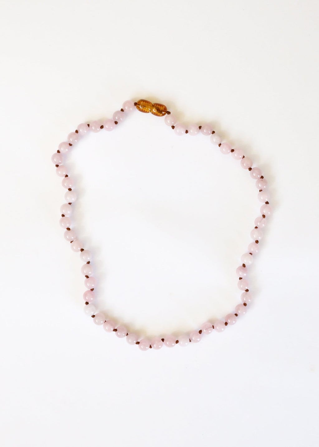 Pure Gemstone + Natural Rose Quartz || Beaded Necklace