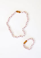 Pure Gemstone + Rose Quartz || Anklet or Bracelet