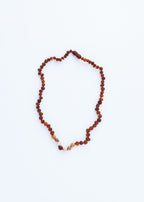 Raw Cognac Baltic Amber + Mookaite Jasper || Necklace