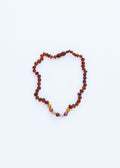 Raw Cognac Baltic Amber + Mookaite Jasper || Necklace