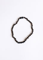 Raw Black Baltic Amber + Shungite Necklace