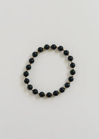 Shungite : 14k Gold Filled Sun + Moon || Stretch Bracelets