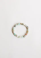Raw Amazonite + 14k Gold Filled || Beaded Bracelet
