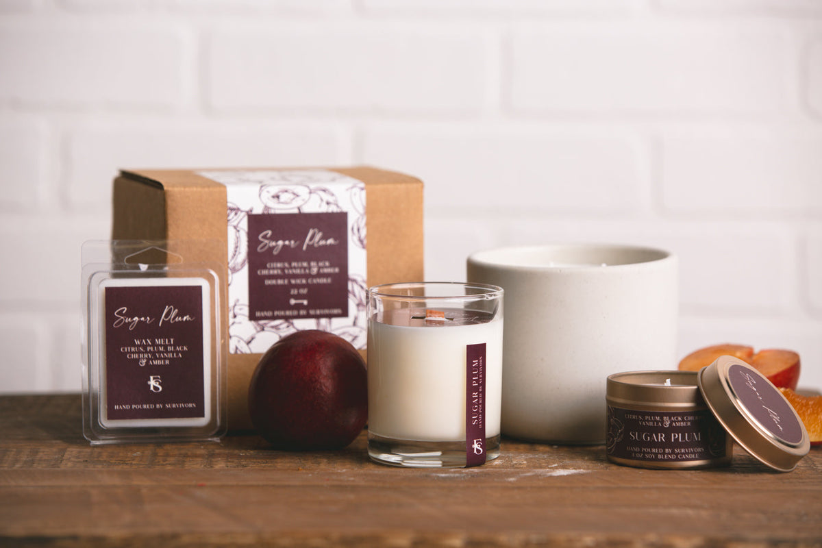 Sugar Plum Wooden Wick Candle