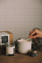 Evergreen Wooden Wick Candle