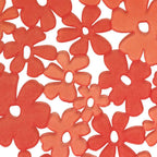 iDesign Blumz Floral Red Flexible Plastic Large Sink Protector Mat