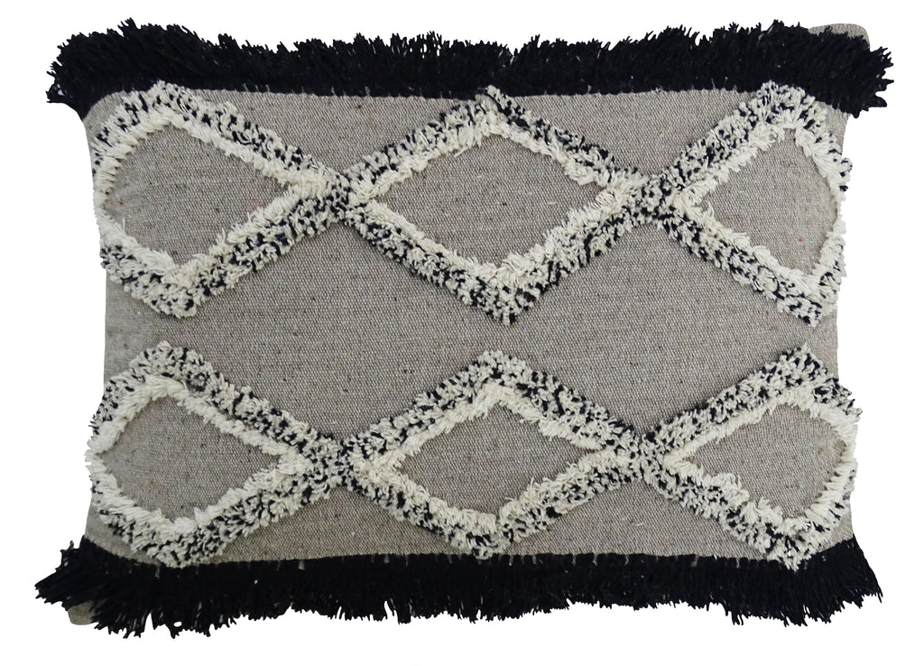 Tufted Decorative Pillow for Living Room 16"x 22"
