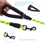 5 FT Thick Highly Reflective Dog Leash-Green