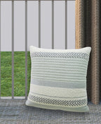 Vibhsa Handloom Woven Striped Decorative Pillow 20"x20"