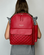 The Daphne Diaper Bag - Crimson