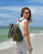 The Lillian Diaper Bag - Palmetto
