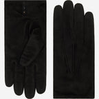 Angelo (black) – Italian suede leather gloves with luxurious cashmere lining