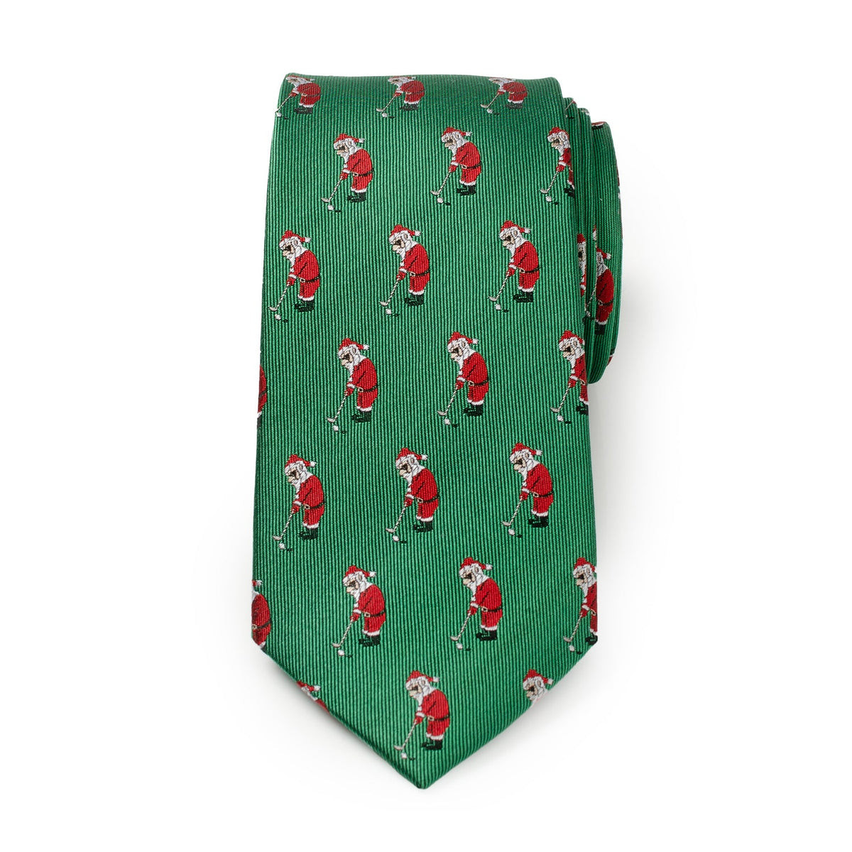 Santa Golf Par-Tee Men's Green Tie