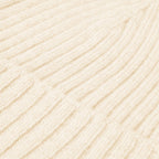 Milano (cream) - Italian 100% cashmere ribbed beanie (unisex)