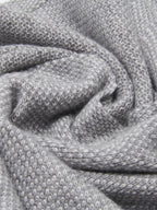 Riccardo (grey & white) - Italian 100% cashmere scarf with pattern