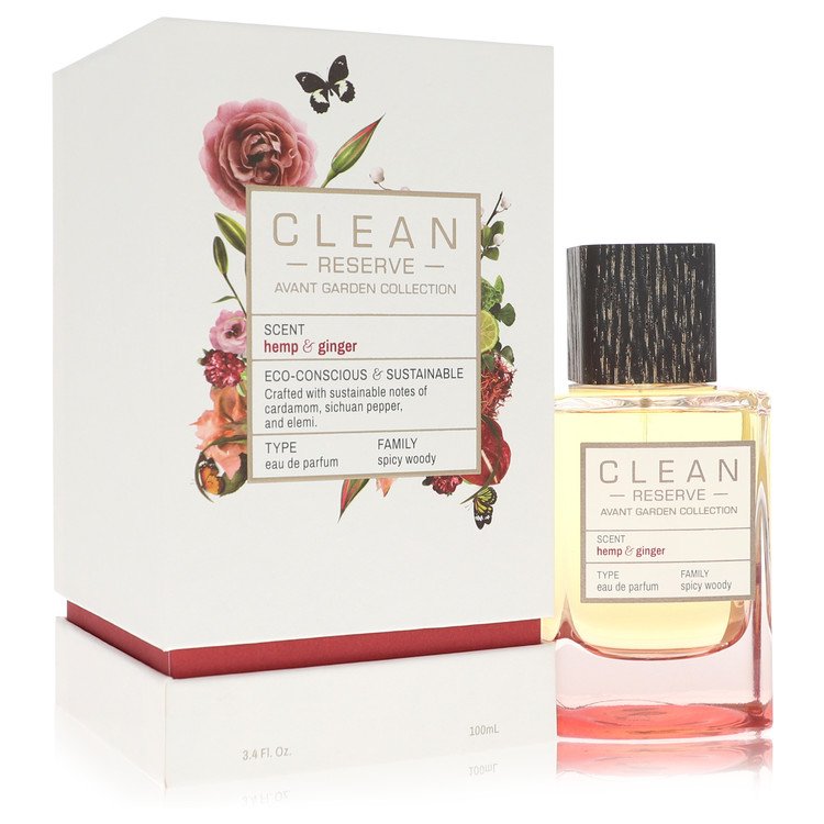 Clean Reserve Hemp & Ginger by Clean Eau De Parfum Spray (Unisex) 3.4 oz for Women