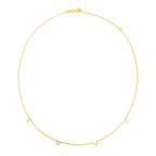 14k Two Tone Gold Love Necklace