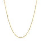 14k Yellow Gold Round Cable Link Chain (1.50 mm)