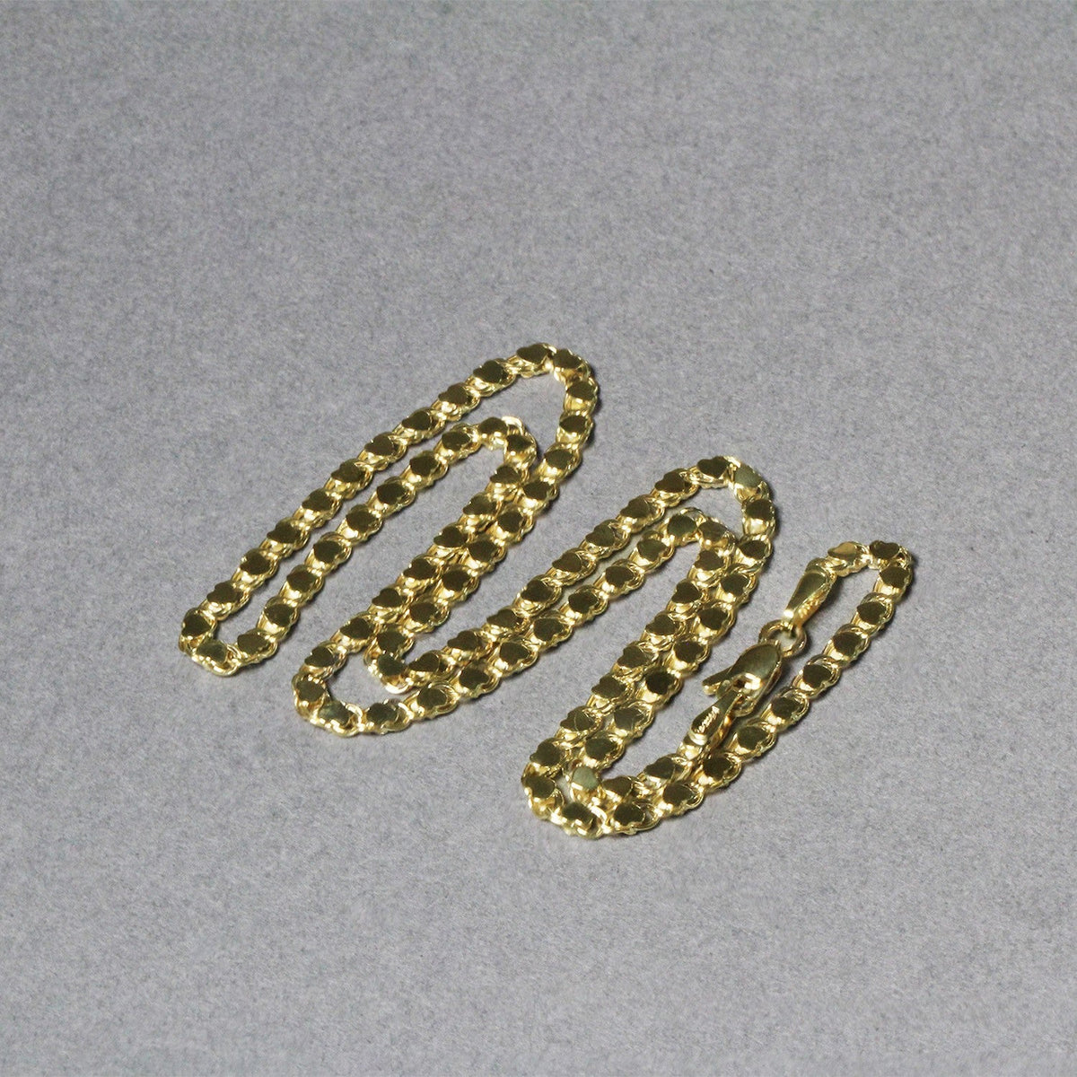 14k Yellow Gold Heart Chain (3.00 mm)