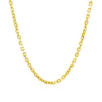 14k Yellow Gold Diamond Cut Cable Link Chain (2.20 mm)