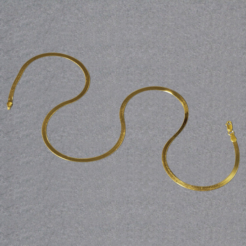 Imperial Herringbone Chain in 10k Yellow Gold (2.8 mm)