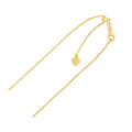 Adjustable Cable Chain in 14k Yellow Gold (0.97 mm)