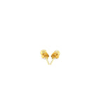 14k Yellow Gold Ball Style Stud Earrings (4mm)