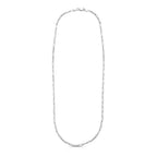Sterling Silver Rhodium Plated Paperclip Chain (3.00 mm)