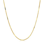 Diamond Cut Bar Links Pendant Chain in 14k Yellow Gold (1.3mm)